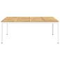 Preview: Gartentisch Weiß 196 x 100,5 x 75 cm Massivholz Akazie