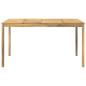 Preview: Gartenbar-Tisch Weiß 196 x 100 x 105 cm Massivholz Akazie