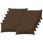 Preview: ARDEBO.de - Kissen 12 stk. HOUTEN Braun 40 x 80 cm Kunstleinen