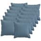 Preview: ARDEBO.de - Kissen 12 stk. HOUTEN Jeans blau 45 x 45 cm Kunstleinen
