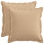 Preview: ARDEBO.de - Kissen 2 stk. HOUTEN Creme 45 x 45 cm Kunstleinen