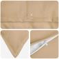 Preview: Kissen 2 stk. HOUTEN Creme 45 x 45 cm Kunstleinen