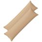 Preview: Wurfkissen 2 stk. HOUTEN Creme 40 x 145 cm Kunstleinen