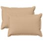 Preview: ARDEBO.de - Kissen 2 stk. HOUTEN Creme 50 x 80 cm Kunstleinen
