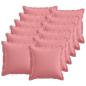 Preview: ARDEBO.de - Kissen 12 stk. HOUTEN Rosa 45 x 45 cm Kunstleinen