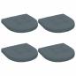 Preview: 4-teilige Sitzkissen 4 stk. 100 % Polyester Blau 40 x 40 x 5 cm