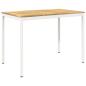 Preview: Gartenbar-Tisch NAARDEN Weiß 147 x 88,5 x 105 cm