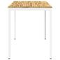 Preview: Gartenbar-Tisch NAARDEN Weiß 147 x 88,5 x 105 cm