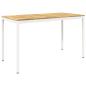 Preview: Gartenbar-Tisch NAARDEN Wei? 180 x 88,5 x 105 cm