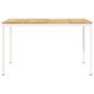 Preview: Gartenbar-Tisch NAARDEN Wei? 180 x 88,5 x 105 cm