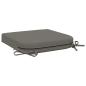 Preview: 1-teiliges Sitzkissen SOEST 100 % Polyester Grau 45 x 45 x 7 cm