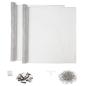 Preview: Lichtschachtabdeckung mit Clips 2 stk. 70 x 130 cm Aluminium