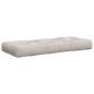 Preview: Pallet Sitzkissen VIANEN 100 % Polyester Weiß 120 x 40 x 12 cm