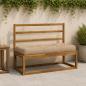 Preview: ARDEBO.de - Pallet Sitzkissen VIANEN 100 % Polyester Sand 120 x 50 x 12 cm