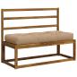 Preview: Pallet Sitzkissen VIANEN 100 % Polyester Sand 120 x 50 x 12 cm