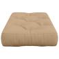Preview: Pallet Sitzkissen VIANEN 100 % Polyester Sand 120 x 50 x 12 cm