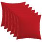 Preview: Wurfkissen 6 stk. HEERLEN Rot 45 x 45 cm Stoff