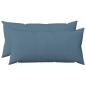 Preview: Wurfkissen 2 stk. HEERLEN Jeans blau 40 x 80 cm Stoff