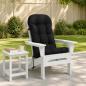 Preview: ARDEBO.de - Adirondack-Stuhl-Auflage PUTTEN 100 % Polyester Schwarz
