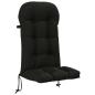 Preview: Adirondack-Stuhl-Auflage PUTTEN 100 % Polyester Schwarz