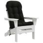 Preview: Adirondack-Stuhl-Auflage PUTTEN 100 % Polyester Schwarz