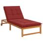 Preview: Sonnenliege Kissen GEMERT 100 % Polyester Weinrot