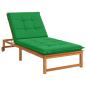 Preview: Sonnenliege Kissen GEMERT 100 % Polyester Grün 190 x 80 x 9 cm