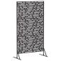Preview: Sichtschutz 100 x 50 x 180 cm Stahl Schwarz