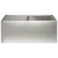 Preview: Stützmauer 4 stk. 100 x 100 x 40 cm Edelstahl Silber