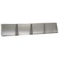 Preview: Stützmauer 4 stk. 60 x 12 x 30 cm Edelstahl Silber