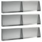 Preview: Stützmauer 6 stk. 80 x 12 x 40 cm Verzinkter Stahl Silber