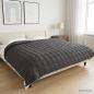 Preview: ARDEBO.de - Gewichtsdecke Anthrazit 200 x 200 cm 9 kg Stoff