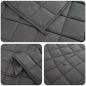 Preview: Gewichtsdecke Anthrazit 200 x 200 cm 9 kg Stoff