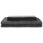 Preview: Gewichtsdecke Anthrazit 152 x 203 cm 11 kg Stoff