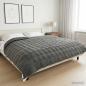 Preview: ARDEBO.de - Gewichtsdecke Anthrazit 220 x 235 cm 10,96 kg Stoff