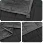 Preview: Gewichtsdecke Anthrazit 135 x 200 cm 10 kg Stoff