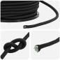 Preview: Bungee-Schnüre 100 mm Schwarz PP und Gummi