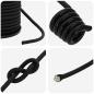 Preview: Bungee-Schnüre mit Haken 40 mm Schwarz PP und Gummi