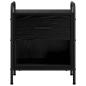 Preview: Nachttisch 2 stk. Schwarz Eichen-Optik 40 x 30 x 50 cm