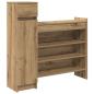 Preview: Schuhschrank Artisan-Eiche 100,5 x 28 x 100 cm Holzwerkstoff
