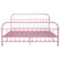 Preview: Bettgestell Rosa Metall 180x200 cm
