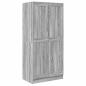 Preview: Kleiderschrank Grau Sonoma 82,5x51,5x180 cm Holzwerkstoff