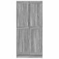 Preview: Kleiderschrank Grau Sonoma 82,5x51,5x180 cm Holzwerkstoff