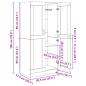Preview: Kleiderschrank Grau Sonoma 82,5x51,5x180 cm Holzwerkstoff