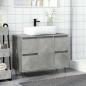 Preview: Badschrank Betongrau 80x33x60 cm Holzwerkstoff