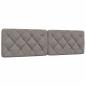 Preview: Bett mit Matratze Taupe 180x200 cm Stoff