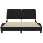 Preview: Bettgestell ohne Matratze Schwarz 140x200 cm Stoff