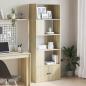 Preview: ARDEBO.de - Bücherregal Sonoma-Eiche 70x36x189 cm Holzwerkstoff