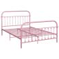 Preview: Bettgestell Rosa Metall 120x200 cm