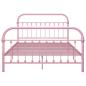 Preview: Bettgestell Rosa Metall 120x200 cm
